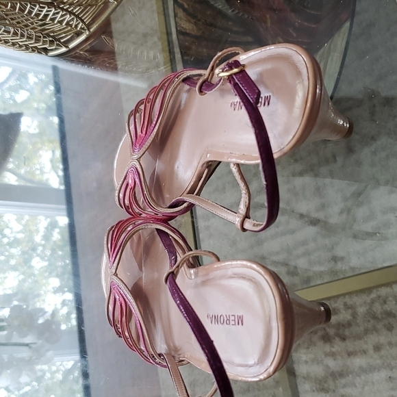 Merona slip on sandals with wedge heel open toe sling back 9m! Summer ☀️ sale - Picture 5 of 6